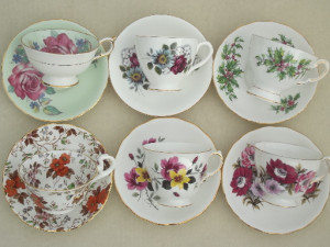 different tea cups